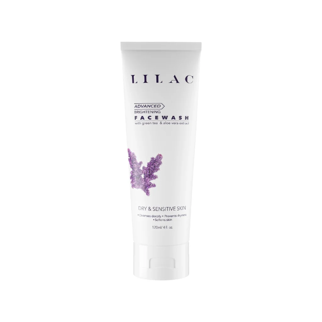 LILAC BRIGHTENING FACE WASH DRY AND SENSITIVE SKIN