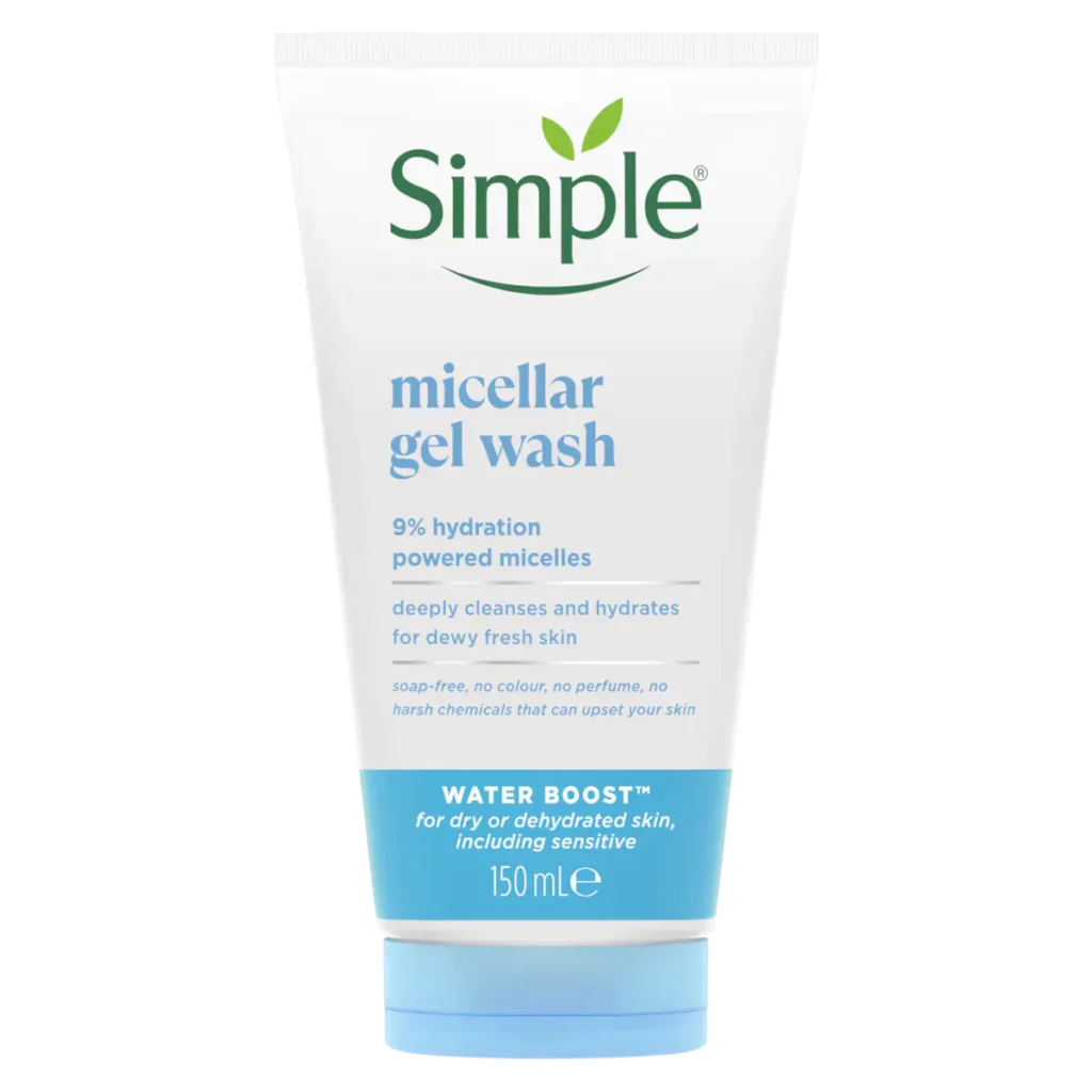 Simple Water Boost Micellar Facial Gel Wash