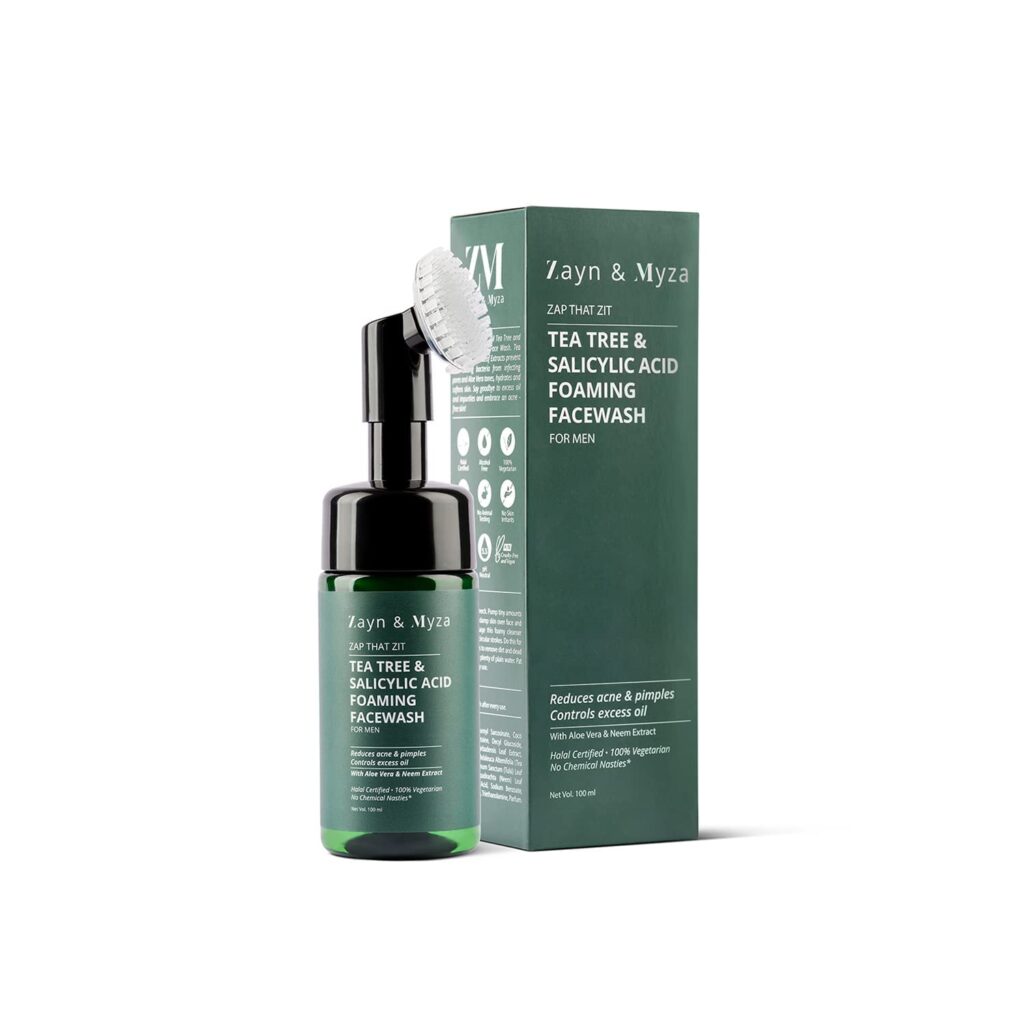 Zayn & Myza Tea Tree & Salicylic Acid Foaming Face wash - For Men